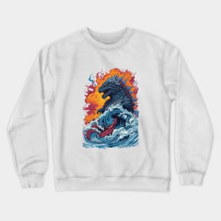 Godzilla's Unstoppable Rampage Crewneck Sweatshirt